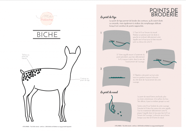 La biche à broder - Tuto - Ma polloche